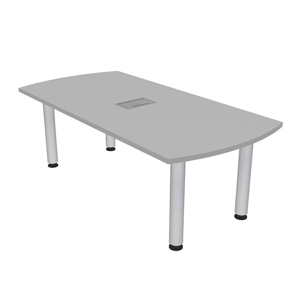 33.5 in W, 59.5 in L, 29 in H, Engineered Wood Top, Grey